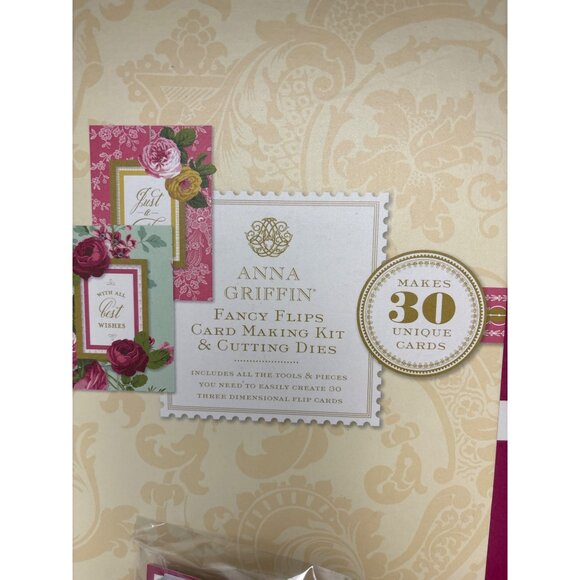 Anna Griffin Fancy Flips Card Making Kit & Cutting Dies New Makes 30 Cards - Picture 1 of 16